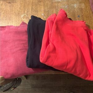 Aerie Vibrant Red , Black and Maroon sweatshirt tunic style